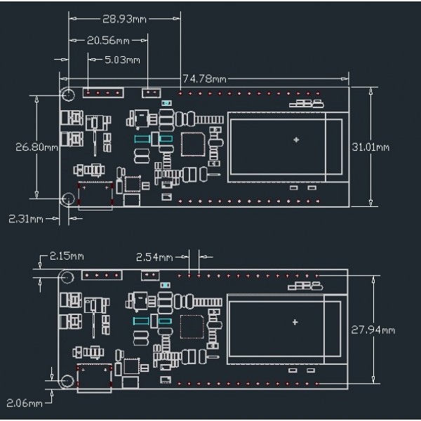 LilyGO T-PCIE V1.2 - AXP2101 - ESP32-WROVER - 16MB