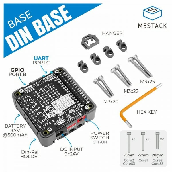 M5Stack DIN Base - for M5Core