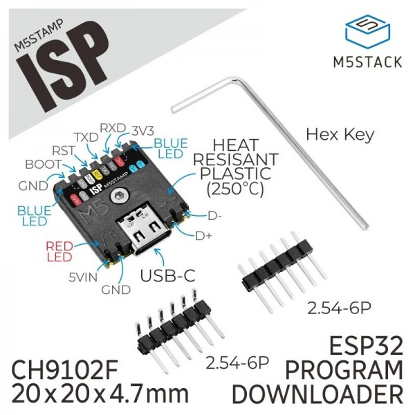 M5Stack M5Stamp ISP USB naar Serieel Converter - CH9102F