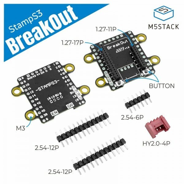 M5Stack Breakout Board for M5Stamp S3 1.27mm