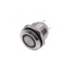Metalen Drukknop 16x18mm - Reset - met 3-6V Witte LED