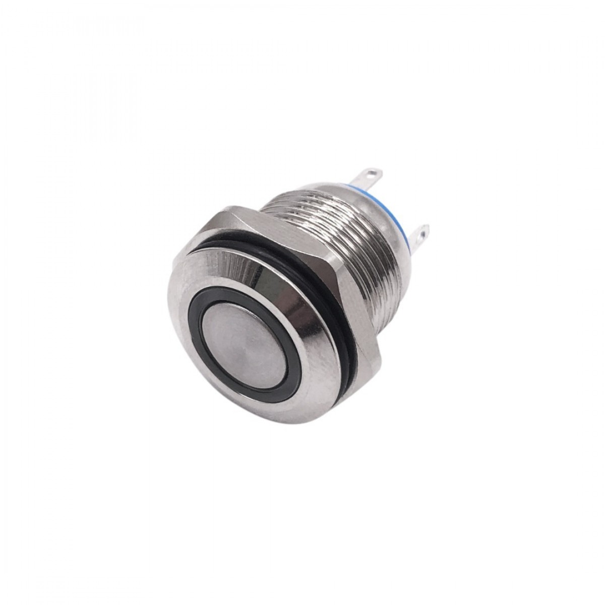 Metal Push Button 16x18mm - Reset - with 3-6V Red LED - ABS16C-P1-E-R