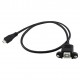 Micro USB - USB-B Extention Cable with Mount 30cm