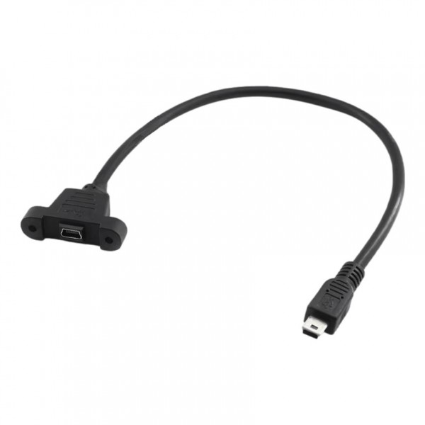 Mini USB Verlengkabel met Monteerstuk 30cm