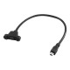 Mini USB Verlengkabel met Monteerstuk 30cm