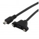 Mini USB Verlengkabel met Monteerstuk 30cm