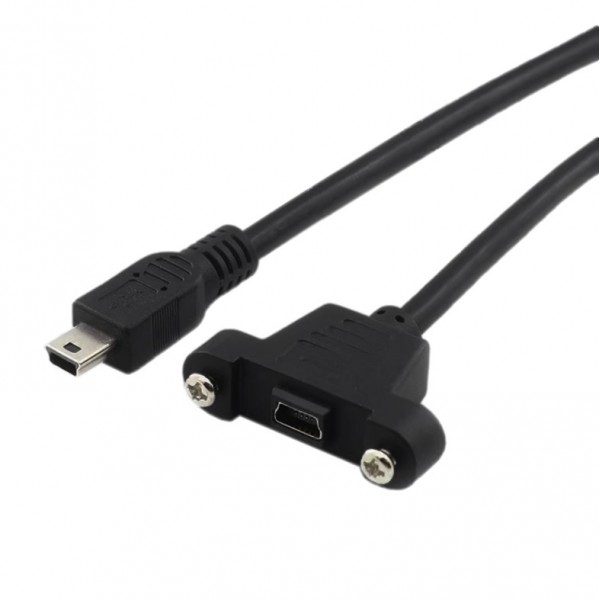 Mini USB Extention Cable with Mount 50cm