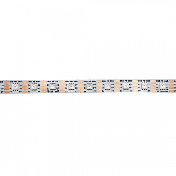 NEWSTAR NS107S (APA102 Compatible) Digital 5050 RGB LED Strip - 60 LEDs 1m