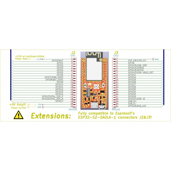 Olimex ESP32-S2-DevKit-Lipo-USB