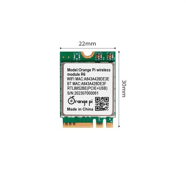 Orange Pi Draadloze Module R6 - Wi-Fi en Bluetooth - voor Orange Pi 5 plus