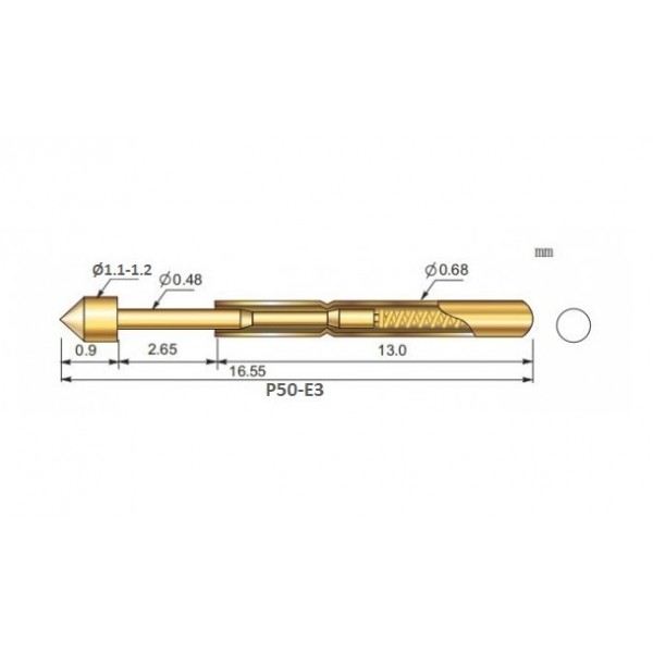 Pogo Pinnen - PA50-E3 - 10 stuks