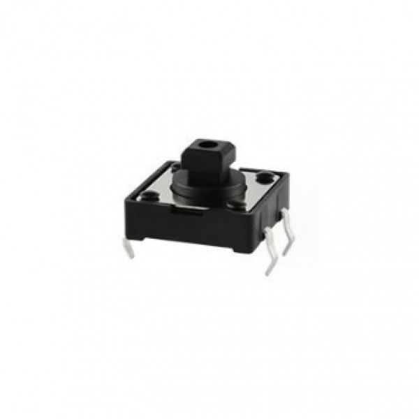 Tactile Pushbutton Switch Set with Keycaps - 5x - Black