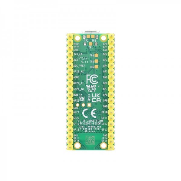 Raspberry Pi Pico W with Soldered Headers - RP2040