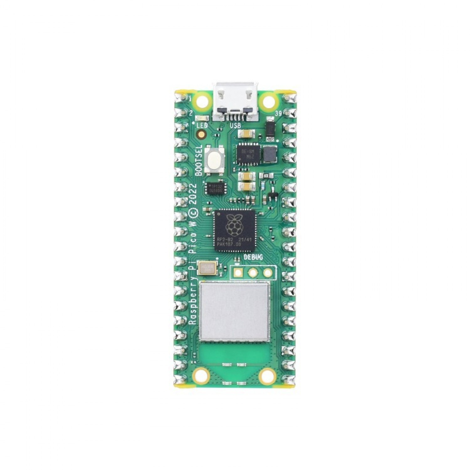 Raspberry Pi Pico W with Soldered Headers - RP2040 - WS-23289