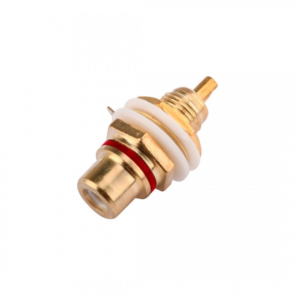 RCA-Tulp-Cinch Connector Female - Rood - Mount
