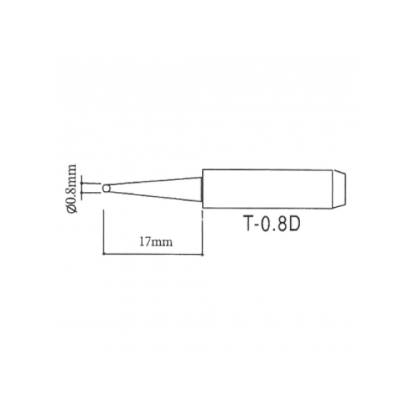 Solder Tip for Atten ST-2065D - Chisel - 0.8mm