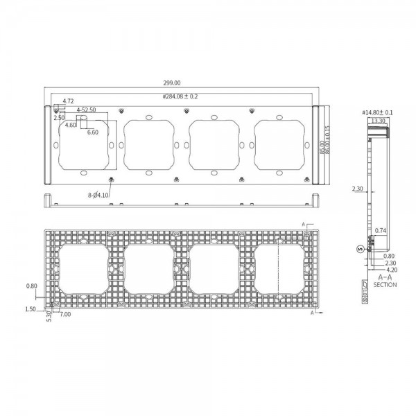 Sonoff SwitchMan M5 Frame - 4-gang