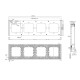 Sonoff SwitchMan M5 Frame - 4-gang