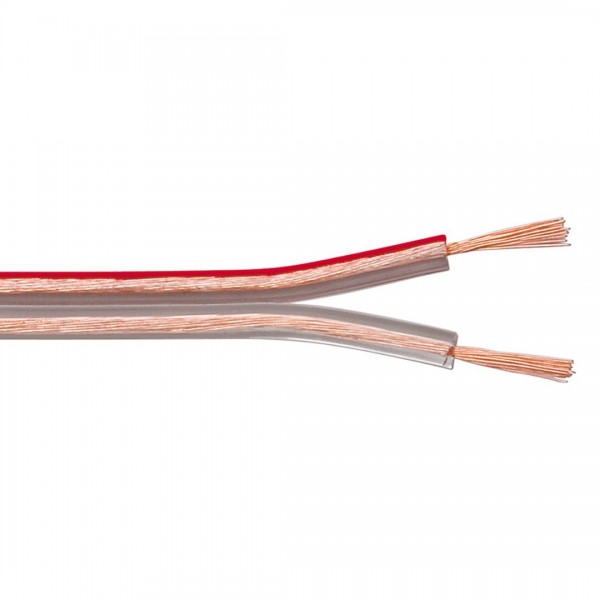 Speaker cable - Transparent - 0.75mm² - 1m