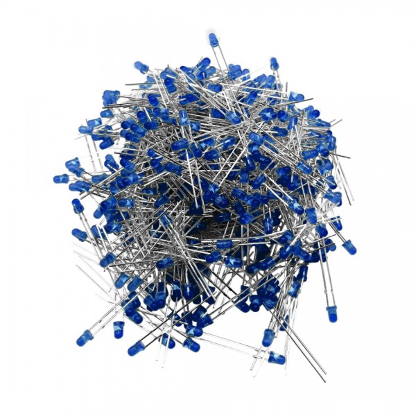 Teng Jie Blue LED - 3mm Diffused - 1000 pieces