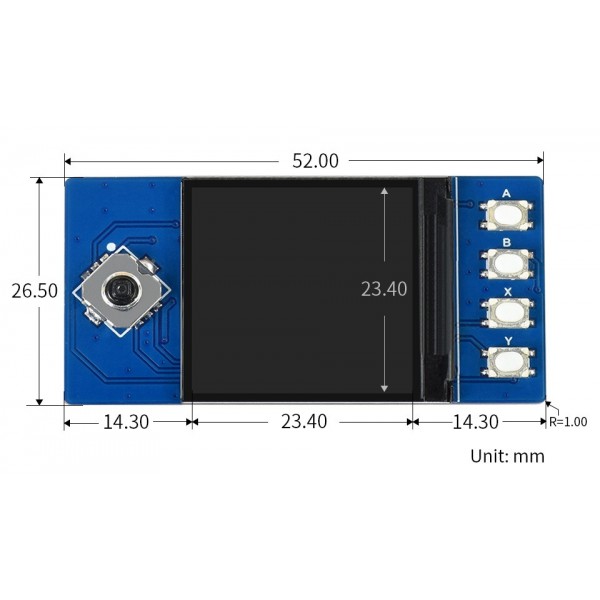 Waveshare 1.3 inch SPI IPS-TFT-LCD Display 240*240 pixels - for Raspberry Pi Pico