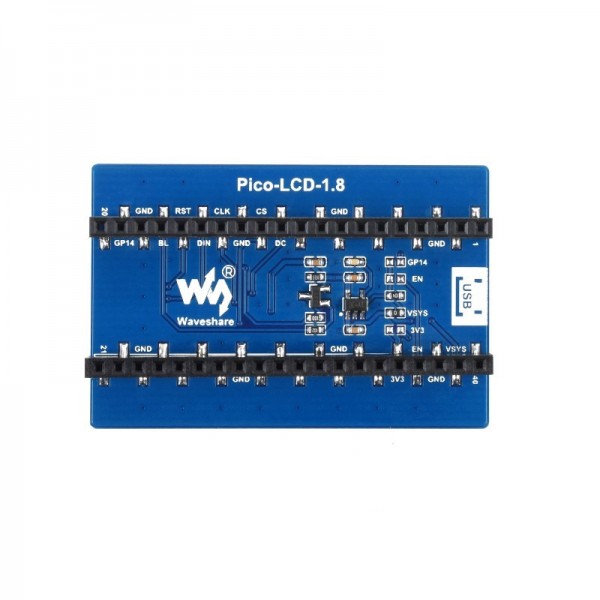 Waveshare 1.8 inch SPI TFT-LCD Display 160*128 Pixels - voor Raspberry Pi Pico