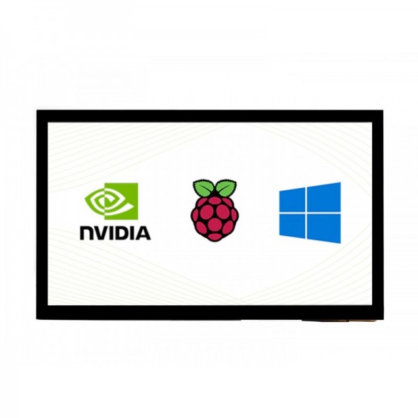 Waveshare 10.1 inch HDMI IPS-TFT-LCD (E) Display 1024*600 pixels met Capacitief Touchscreen