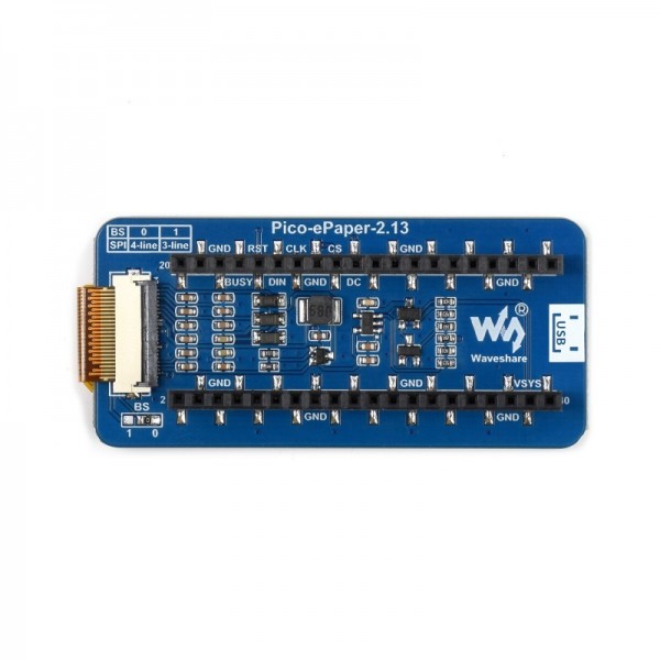 Waveshare 2.13 inch E-Ink E-Paper Display (B) - 3 Colors - for Raspberry Pi Pico