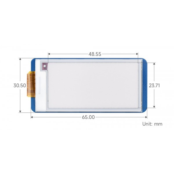 Waveshare 2.13 inch E-Ink E-Paper Display - for Raspberry Pi Pico