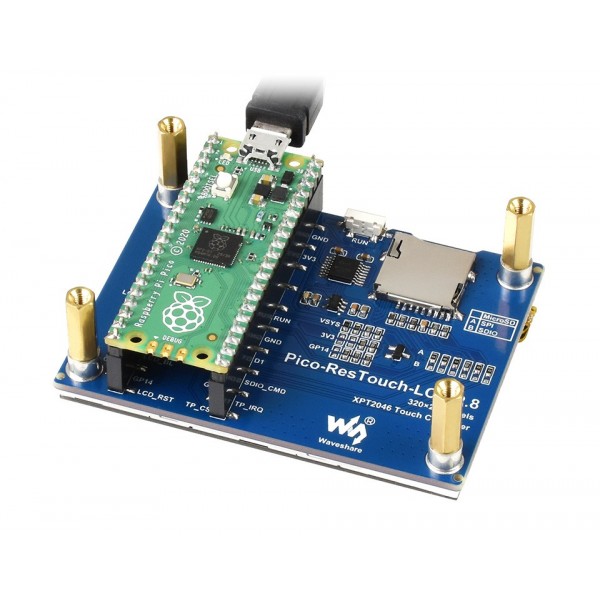 Waveshare 2.8 inch IPS-TFT-LCD Display 320*240 pixels - met Touchscreen - voor Raspberry Pi Pico