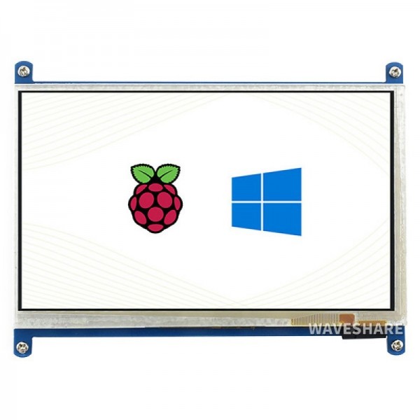 Waveshare 7 inch HDMI TFT-LCD (B) Display 800*480 pixels with Touchscreen - Raspberry Pi Compatible