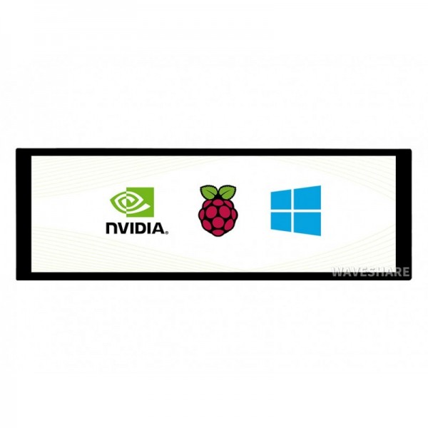 Waveshare 7.9 inch HDMI IPS-TFT-LCD Display 1280*400 Pixels with Touchscreen - Raspberry Pi Compatible