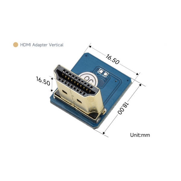 Waveshare DIY HDMI Male to FFC Adapter - Vertical