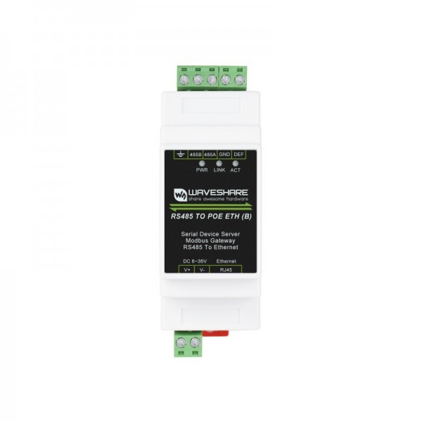 Waveshare Industrial Serial Server - RS485 to PoE Ethernet Module