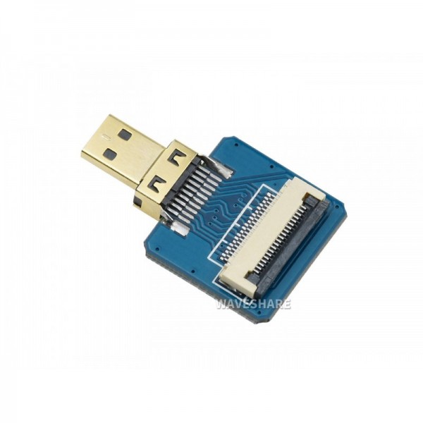 Waveshare DIY Micro HDMI Male to FFC Adapter - Horizontal