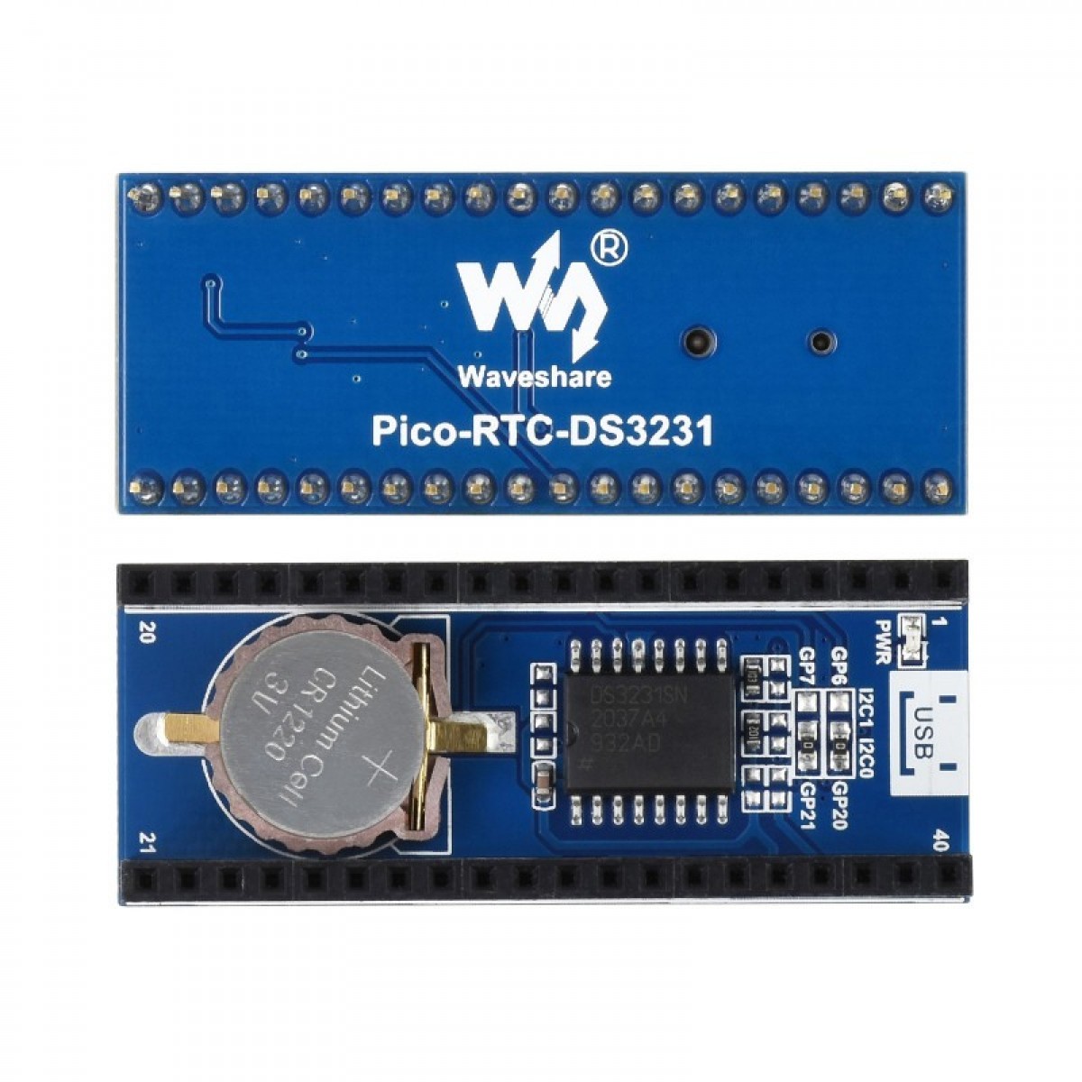 Waveshare Precision RTC Module DS3231 for Raspberry Pi Pico WS19426