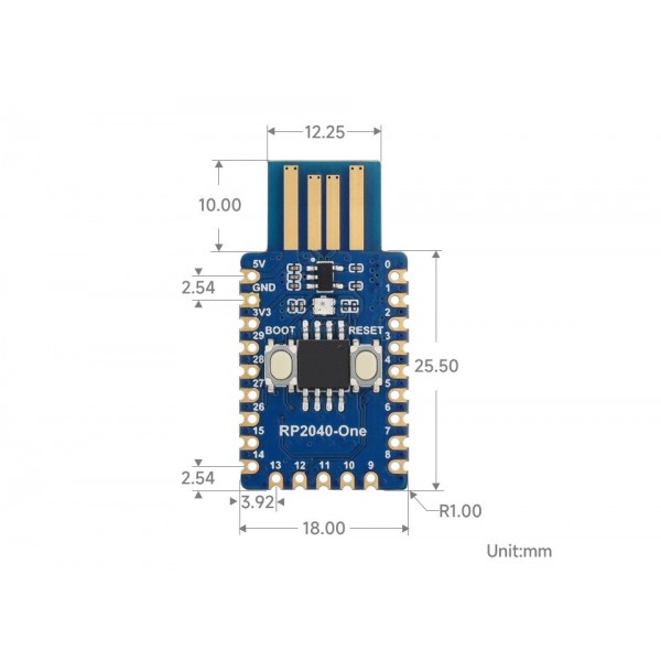 Waveshare RP2040-One - 4MB Flash