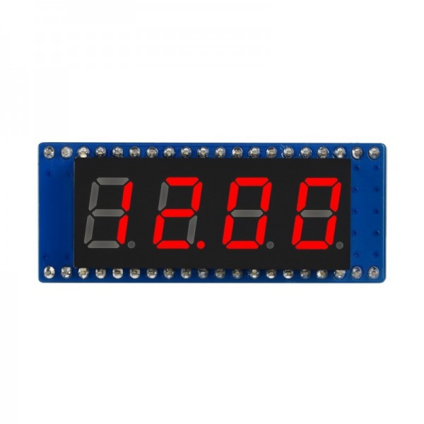 Waveshare Segment Display Module - 4 Characters - Red - for Raspberry Pi Pico