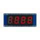 Waveshare Segment Display Module - 4 Characters - Red - for Raspberry Pi Pico