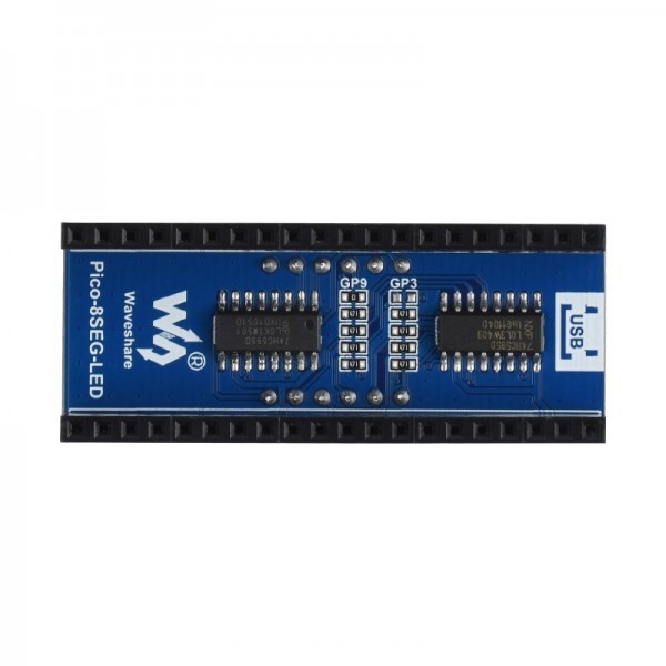 Waveshare Segment Display Module - 4 Characters - Red - for Raspberry Pi Pico