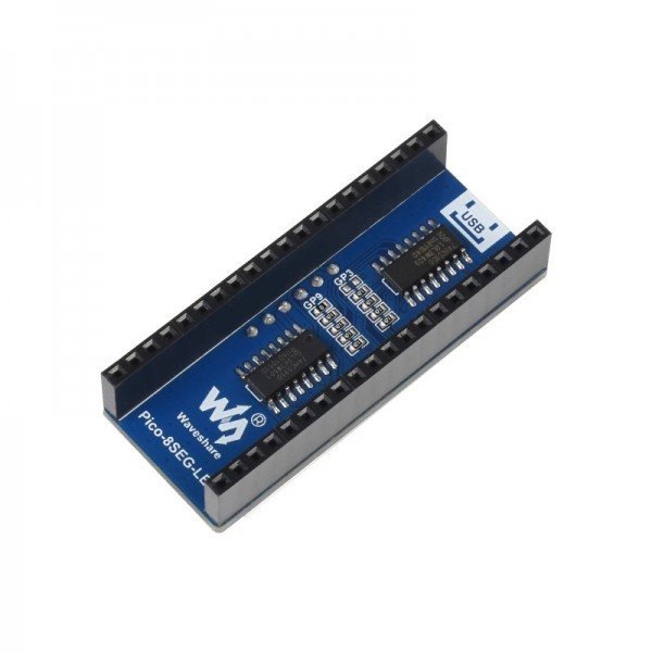 Waveshare Segment Display Module - 4 Characters - Red - for Raspberry Pi Pico