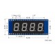 Waveshare Segment Display Module - 4 Characters - Red - for Raspberry Pi Pico