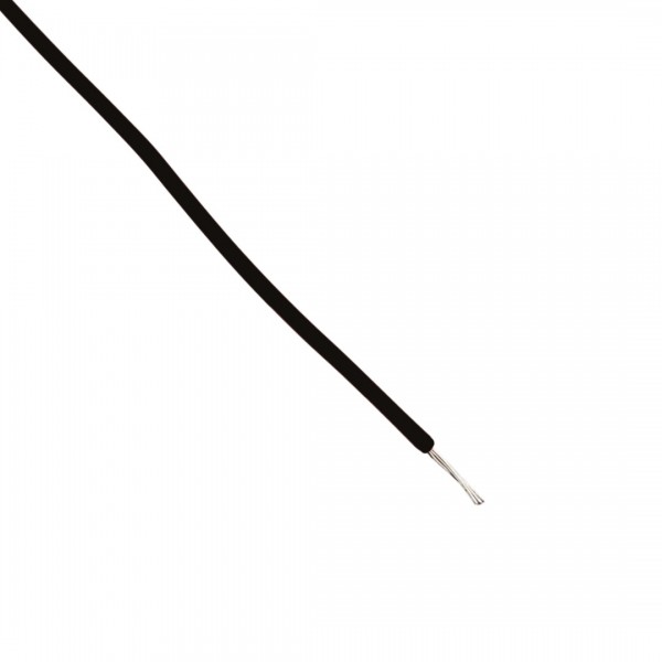 Wire - Single core - Flexible - Ø1.1mm 0.14mm2 - Black - 1m