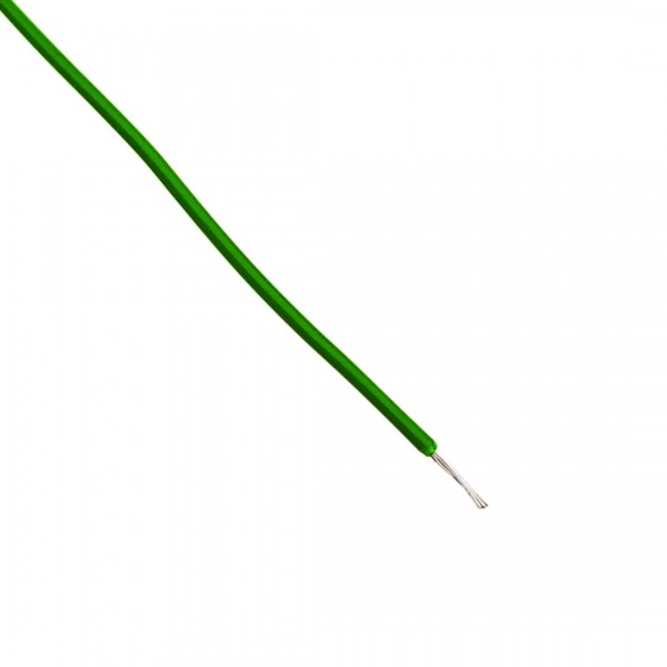 Wire - Single core - Flexible - Ø1.1mm 0.14mm2 - Green - 1m