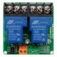 12V Relay Module - 2 Channels - High-active or Low-active - 30A