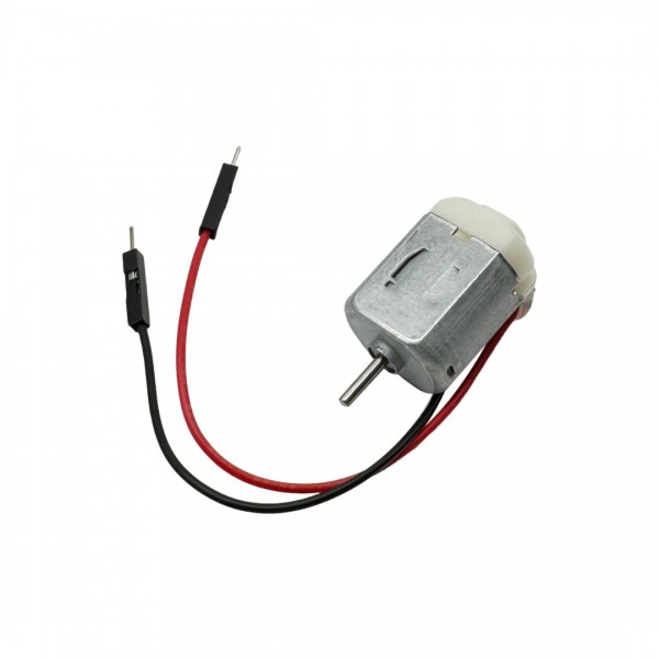 Kleine DC-Motor 6V - Type 130 - met Dupont Compatible Kabels