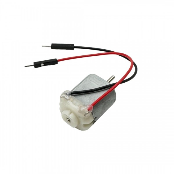 Kleine DC-Motor 6V - Type 130 - met Dupont Compatible Kabels