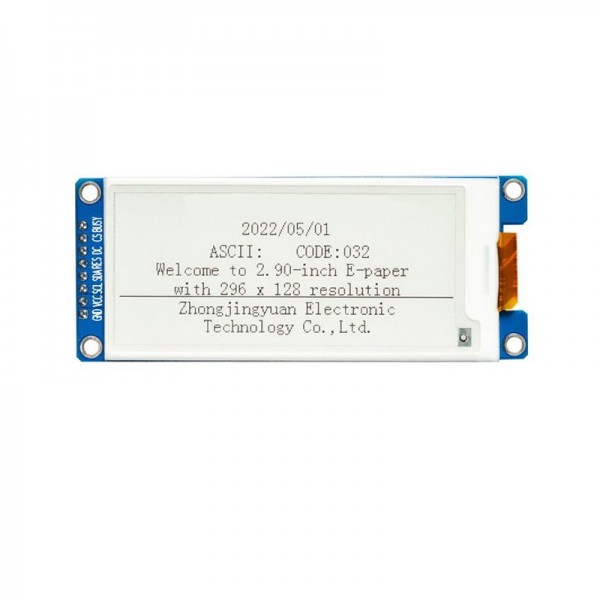 2.9 inch E-ink E-Paper Display - Zwart-Wit-Rood