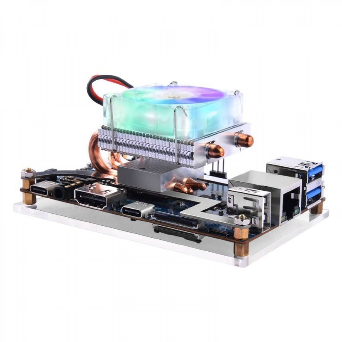 52Pi ICE Tower CPU Cooling Fan Low Profile for Orange Pi 5(B