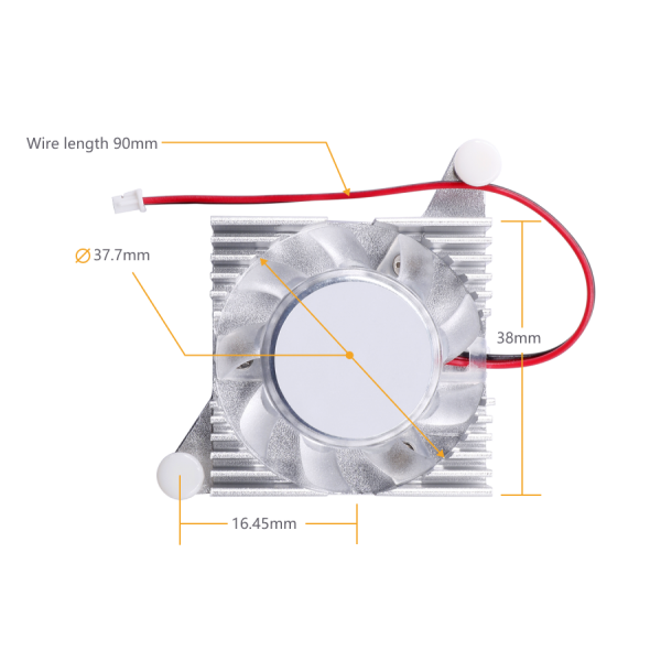 Orange Pi Ventilator met Heatsink - voor Orange Pi 5 Plus
